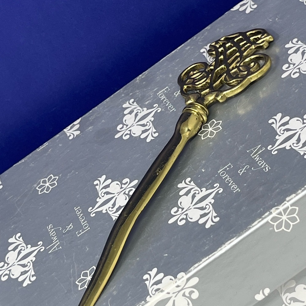 Virginia metalcrafters Thomas Jefferson Cipher Brass  Letter Opener